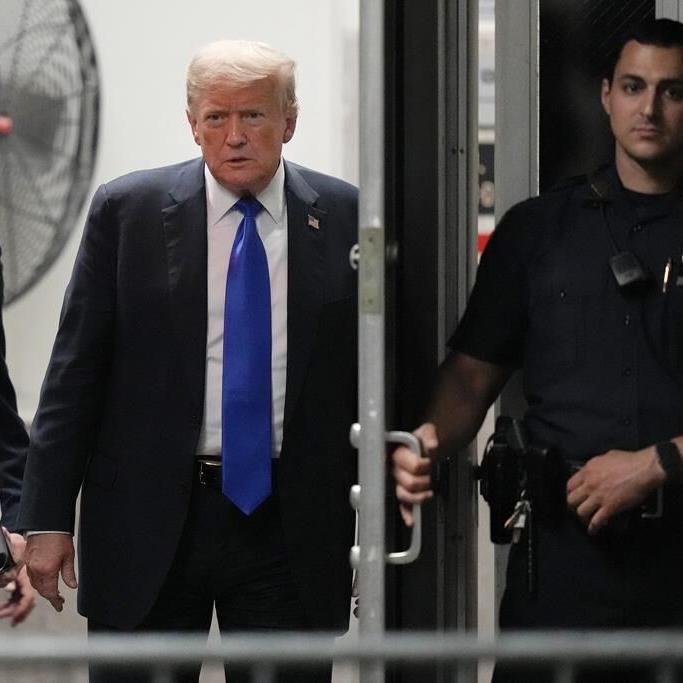 Americans are split over whether Trump should face prison in the hush money case, AP-NORC poll finds